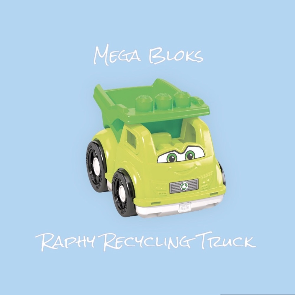 Fisher Price Mega Bloks Raphy Recycling Truck